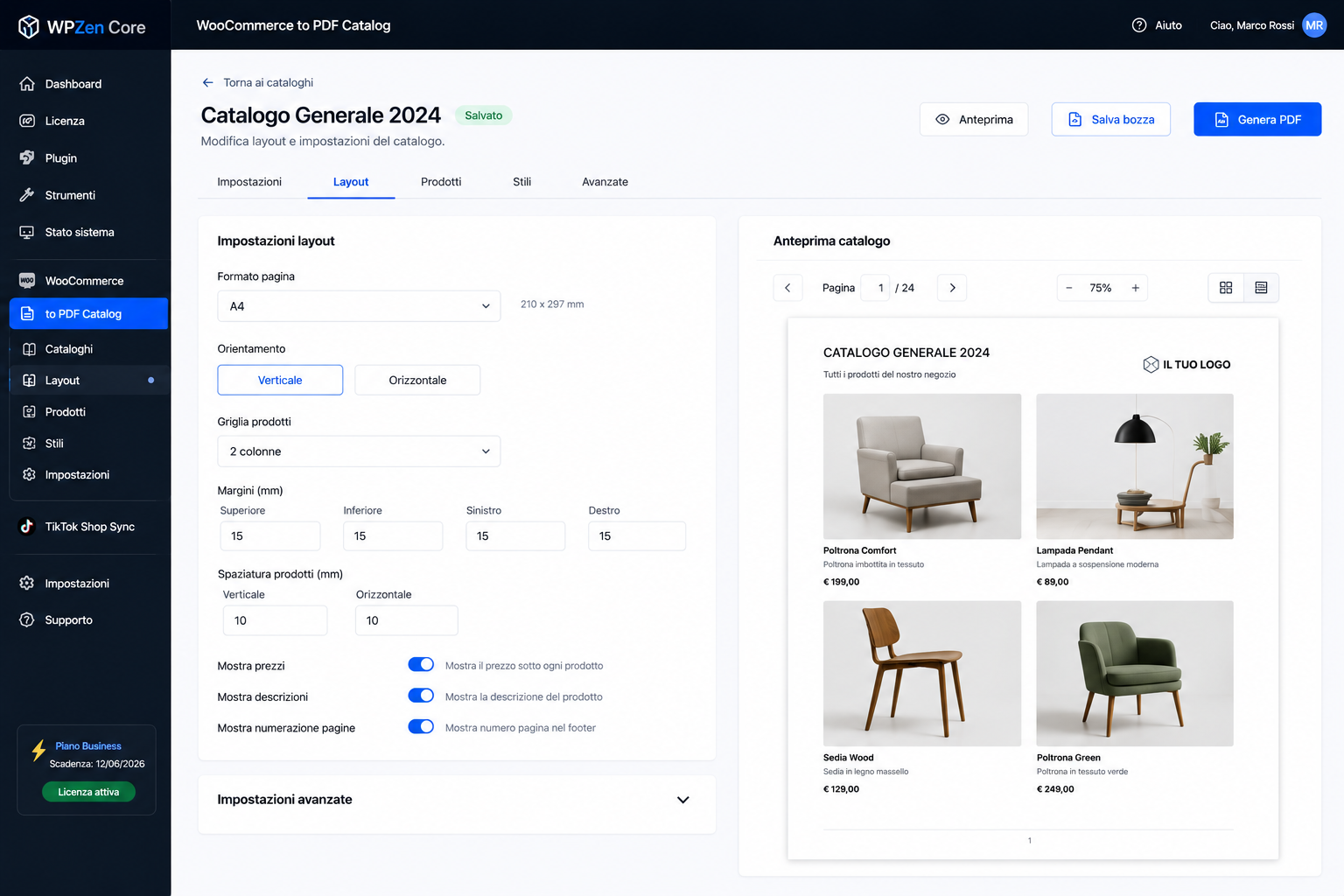 Editor catalogo PDF WPZen